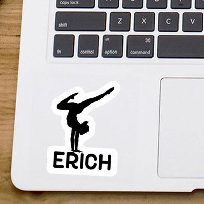 Erich Aufkleber Yoga-Frau Laptop Image