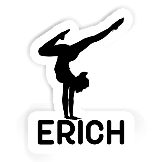 Erich Sticker Yoga Woman Image