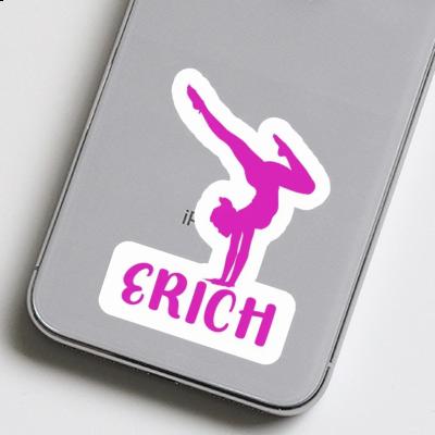 Sticker Yoga Woman Erich Laptop Image