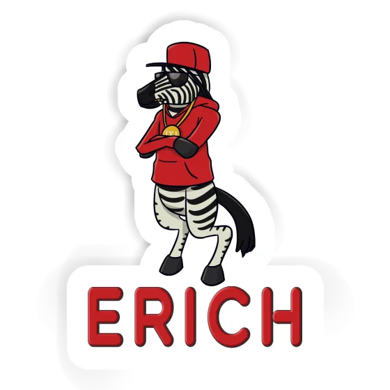 Erich Aufkleber Zebra Image