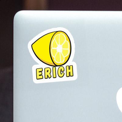 Sticker Zitrone Erich Notebook Image
