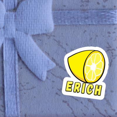 Citron Autocollant Erich Notebook Image