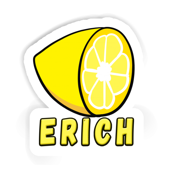 Sticker Zitrone Erich Laptop Image