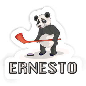 Ice Hockey Panda Sticker Ernesto Image