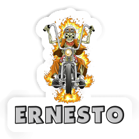 Sticker Ernesto Motorbike Rider Image