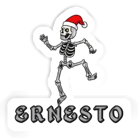 Ernesto Sticker Christmas Skeleton Image