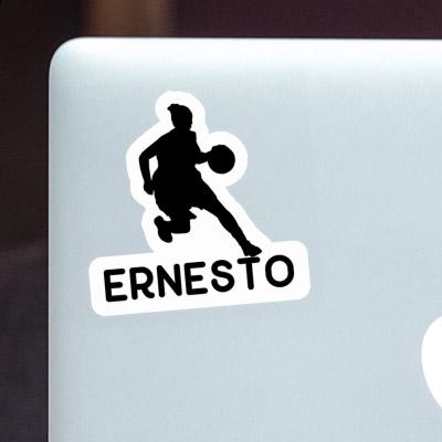 Basketballspielerin Sticker Ernesto Laptop Image