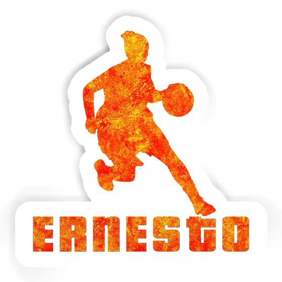 Joueuse de basket-ball Autocollant Ernesto Laptop Joueuse de basket-ball Autocollant Ernesto Laptop Image