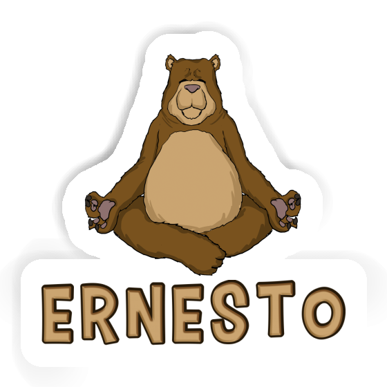 Aufkleber Ernesto Yoga-Bär Aufkleber Ernesto Yoga-Bär Image