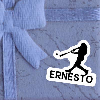 Sticker Ernesto Baseball Player Laptop Image