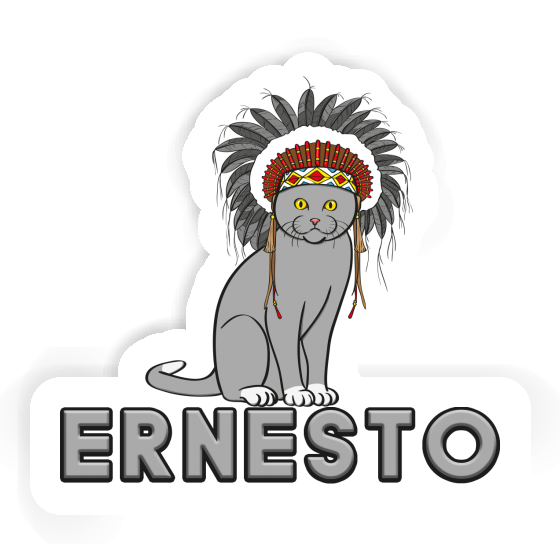 Ernesto Autocollant Chat Ernesto Autocollant Chat Image