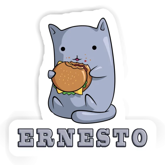 Sticker Hamburger Cat Ernesto Laptop Sticker Hamburger Cat Ernesto Laptop Image