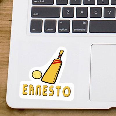 Ernesto Autocollant Maillet de cricket Laptop Image