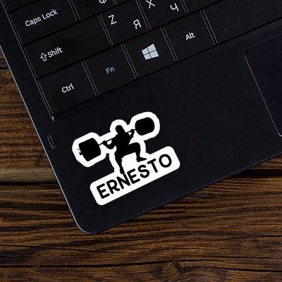 Ernesto Aufkleber Gewichtheber Laptop Image