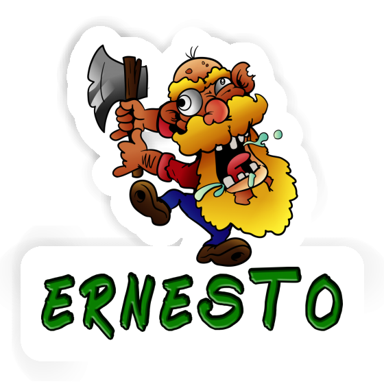 Bûcheron Autocollant Ernesto Laptop Image