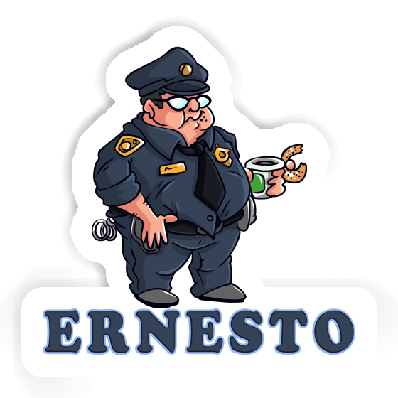 Autocollant Ernesto Policier Notebook Image