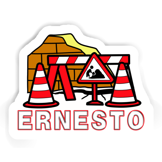 Sticker Road Construction Ernesto Notebook Sticker Road Construction Ernesto Gift package Image