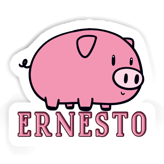 Aufkleber Ernesto Schwein Notebook Image