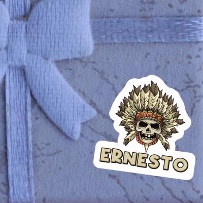 Autocollant Enfants tête de mort Ernesto Notebook Autocollant Enfants tête de mort Ernesto Gift package Image