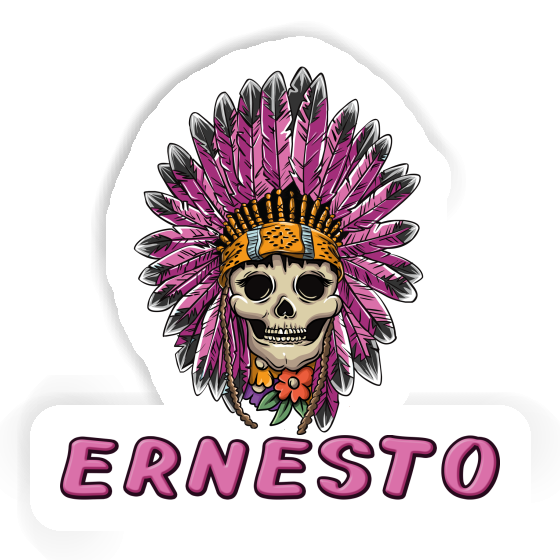 Ernesto Autocollant Femmes Tête de mort Notebook Ernesto Autocollant Femmes Tête de mort Gift package Image