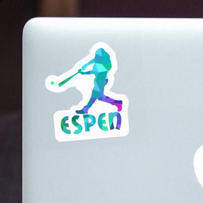 Aufkleber Espen Baseballspieler Image
