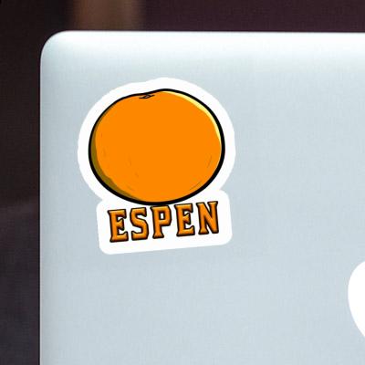 Autocollant Espen Orange Notebook Autocollant Espen Orange Gift package Image