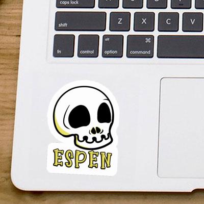 Espen Sticker Skull Laptop Image