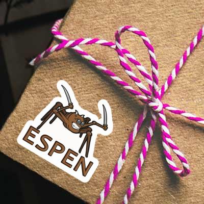 Sticker Kampfspinne Espen Laptop Image
