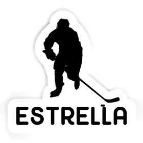 Aufkleber Estrella Eishockeyspieler Image