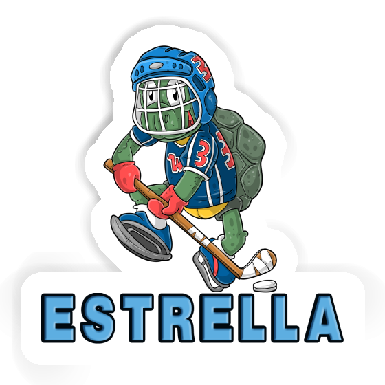 Joueur de hockey sur glace Autocollant Estrella Laptop Joueur de hockey sur glace Autocollant Estrella Laptop Image