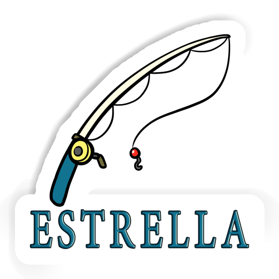 Autocollant Estrella Canne à pêche Image