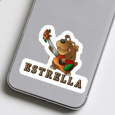 Autocollant Chien guitariste Estrella Gift package Image