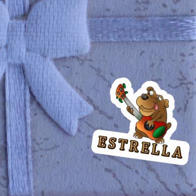 Autocollant Chien guitariste Estrella Gift package Image