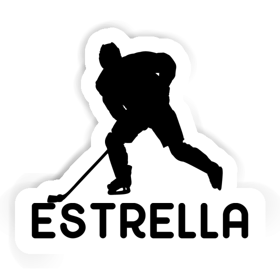 Joueur de hockey Autocollant Estrella Joueur de hockey Autocollant Estrella Image