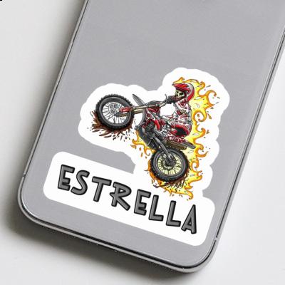 Sticker Estrella Motocrossfahrer Notebook Sticker Estrella Motocrossfahrer Gift package Image