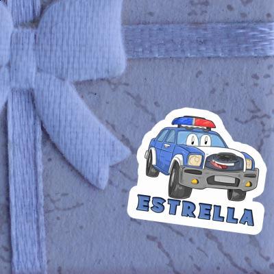 Estrella Autocollant Voiture de patrouille Notebook Image