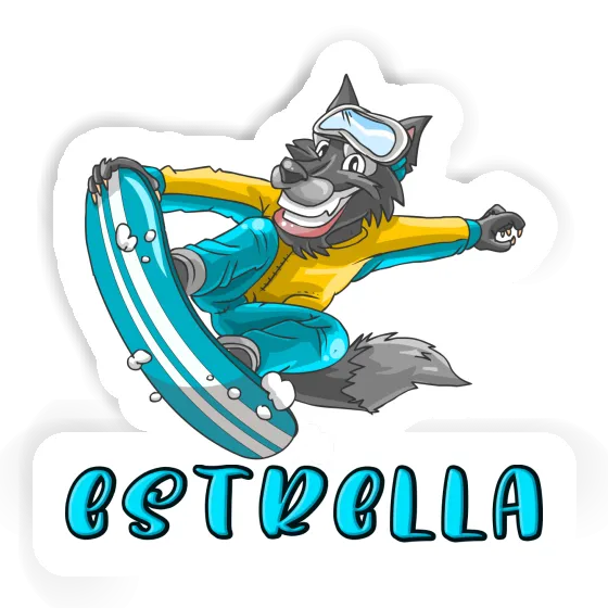 Autocollant Snowboardeur Estrella Autocollant Snowboardeur Estrella Image