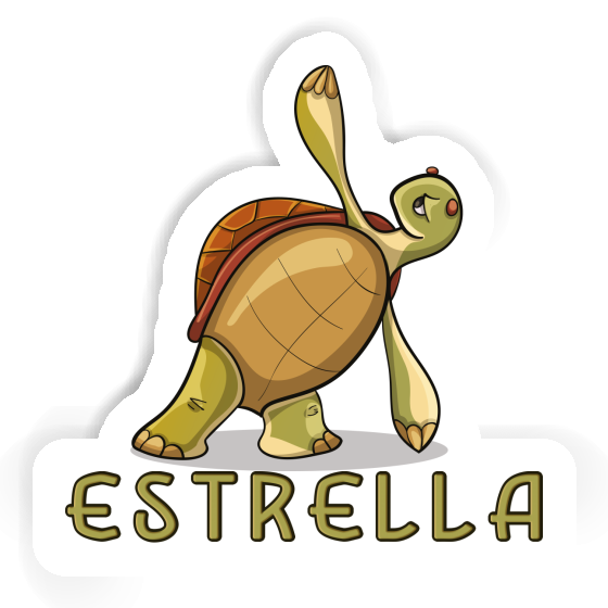 Autocollant Estrella Tortue yoga Notebook Image