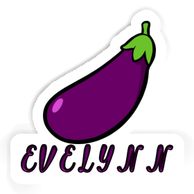 Autocollant Aubergine Evelynn Image