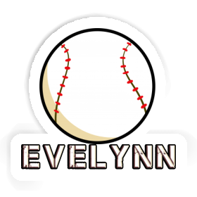 Sticker Evelynn Baseball Image