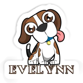 Sticker Beagle Dog Evelynn Image