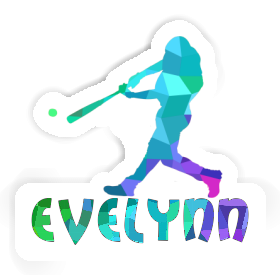 Autocollant Evelynn Joueur de baseball Image