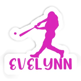 Evelynn Sticker Baseball Player Image