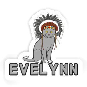 Indian Cat Sticker Evelynn Image