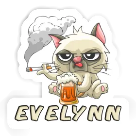 Evelynn Autocollant Chat fumeur Image