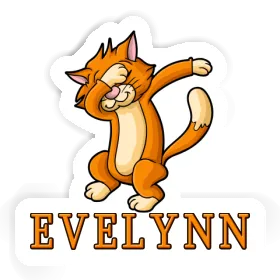 Sticker Dabbing Cat Evelynn Image