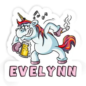 Aufkleber Party-Einhorn Evelynn Image