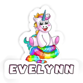 Autocollant Evelynn Baby licorne Image