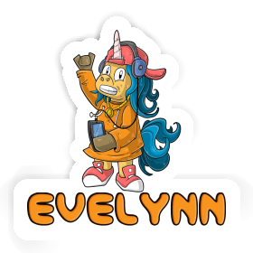 Hip-Hop Unicorn Sticker Evelynn Image