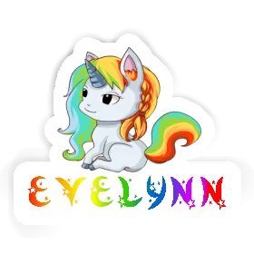 Unicorn Sticker Evelynn Image